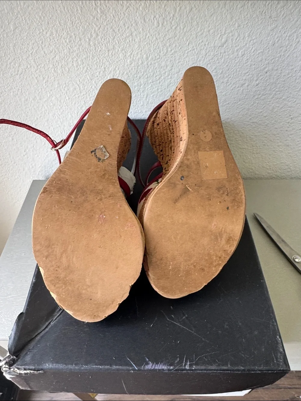 Authentic Dolce & Gabbana Garofani Platform cork wedge